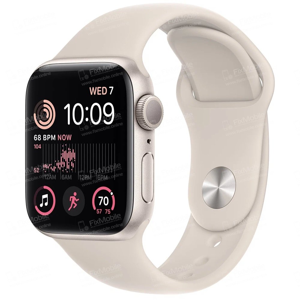 Защитное стекло для Apple Watch SE 2023 40 mm (УФ комплект с клеем и лампой)