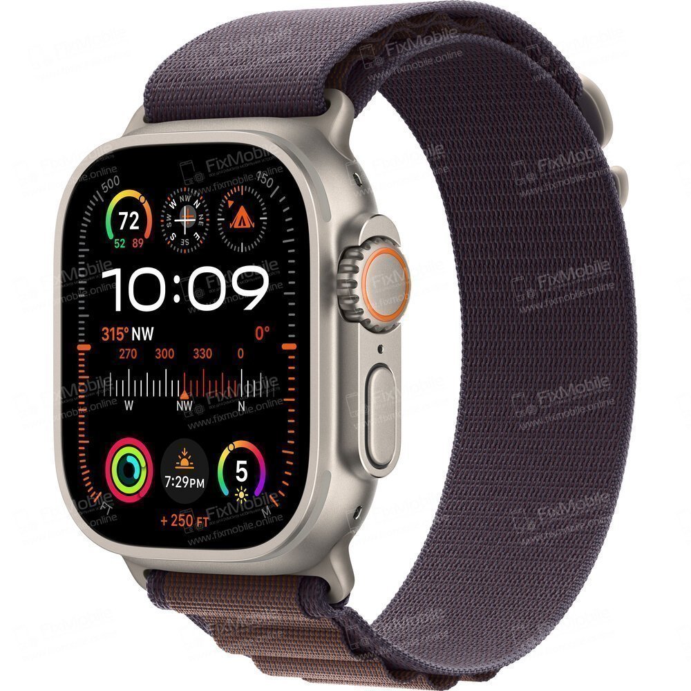 Стекло для Apple Watch Ultra 2 49 mm (черное)