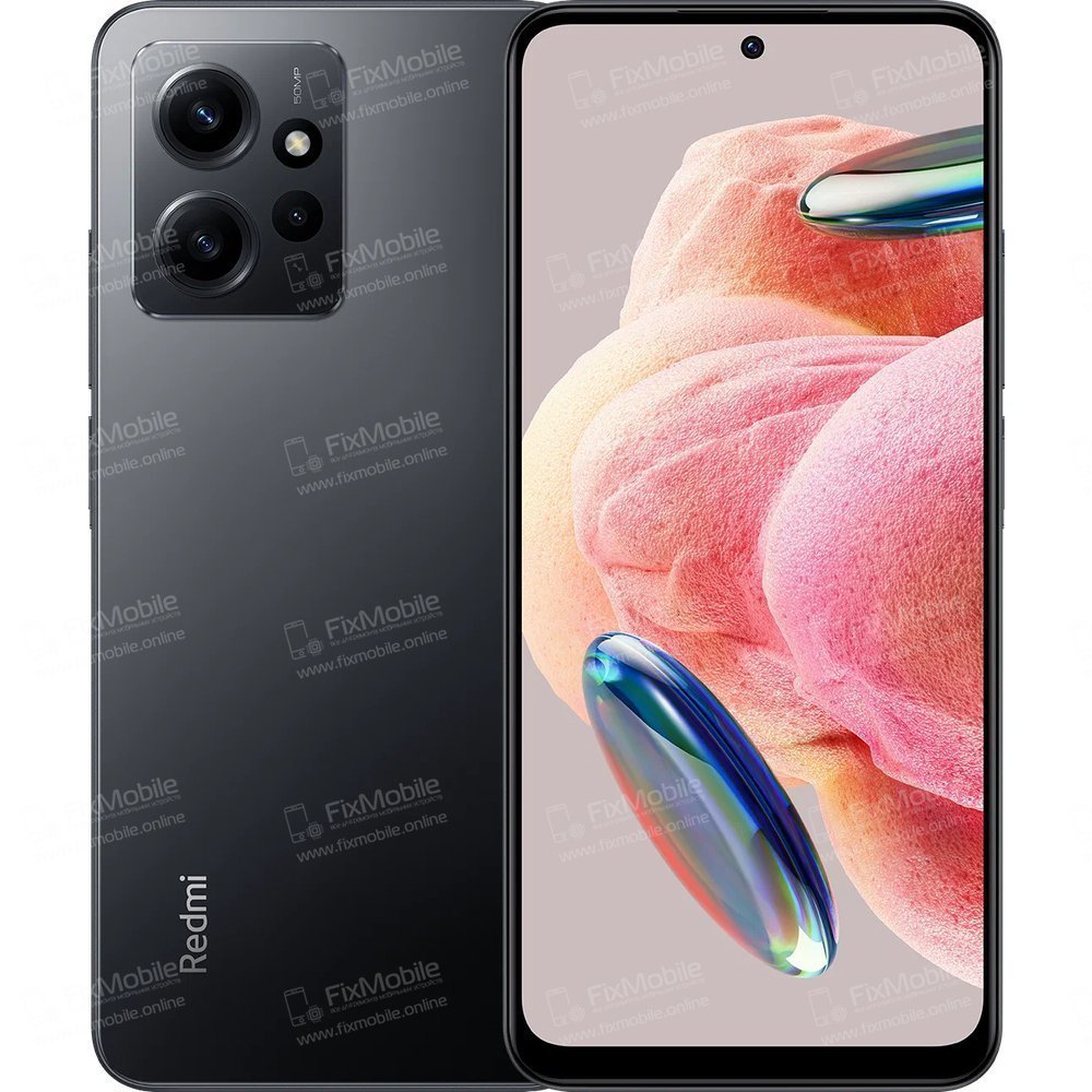Стекло для Xiaomi Redmi Note 12 4G в сборе с OCA пленкой (черное)