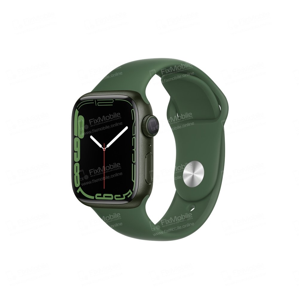 Защитная пленка силиконовая для Apple Watch 7 41 mm (черная)