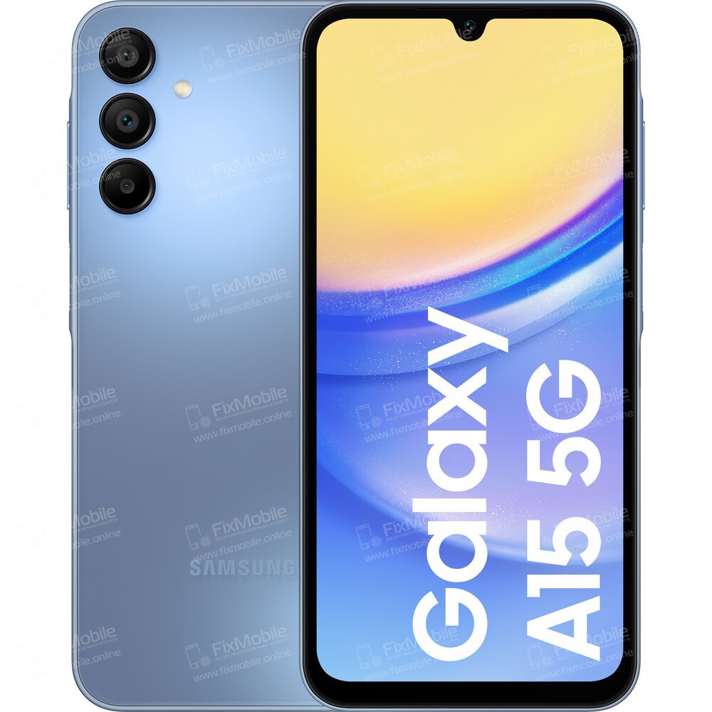 Стекло для Samsung Galaxy A15 5G (A156B) в сборе с OCA пленкой (черное)