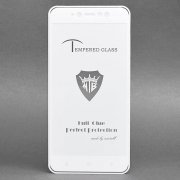 Защитное стекло для Xiaomi Redmi Note 5A (полное покрытие)(белое)