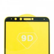 Защитное стекло для Huawei Y9 2018 (полное покрытие)(черное) — 2