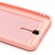 Чехол-накладка - SC304 с картхолдером для Samsung Galaxy A30s (A307F) (светло-розовая) (208732) — 3