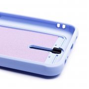 Чехол-накладка с картхолдером для Tecno Spark 8c (светло-фиолетовая) — 2