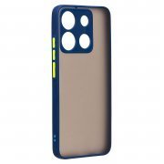 Чехол-накладка - PC041 для Infinix Smart 7 Plus (темно-синяя) — 2