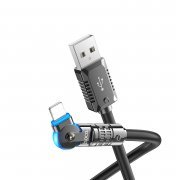 Кабель Hoco U118 для Apple (USB - lightning) (черный) — 1