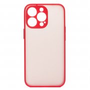 Чехол-накладка - PC041 для Apple iPhone 13 Pro Max (черно-красная) — 1