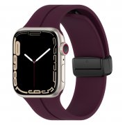 Ремешок - ApW29 для Apple Watch 41 mm Watch 38 mm силикон на магните (фиолетовый) — 1