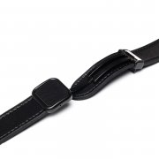Ремешок - ApW38 Square buckle Apple Watch 41 mm экокожа (черный) — 2