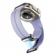 Ремешок ApW29 Apple Watch 45 mm силикон на магните (светло-фиолетовый) — 3