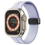Ремешок ApW29 Apple Watch 45 mm силикон на магните (светло-фиолетовый) — 1