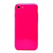 Чехол-накладка - SC344 для Apple iPhone SE 2022 (прозрачно-розовая) (232073) — 1
