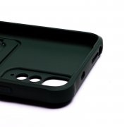 Чехол-накладка - SC304 с картхолдером для Xiaomi Redmi Note 11 4G Global (208782) (темно-зеленая) — 3