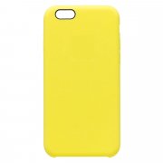 Чехол-накладка Soft Touch для Apple iPhone 6 (лимонная) — 1