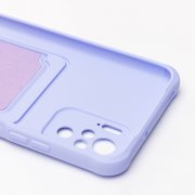 Чехол-накладка с картхолдером для Xiaomi Redmi Note 10 (темно-фиолетовый) — 2