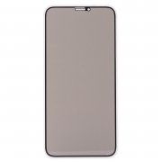 Защитное стекло 2,5D приват для Apple iPhone X (черное) — 1
