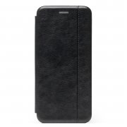 Чехол-книжка для Xiaomi Redmi Note 10 Redmi Note 10 (черная) открывается вбок — 1