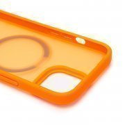 Чехол-накладка SafeMag для Apple iPhone 15 (оранжевая) — 3