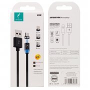 Кабель SKYDOLPHIN S59L (USB - lightning) 100см 2.4A (черный) — 2
