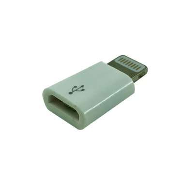 Адаптер (переходник) Lightning - micro-USB (белый) — 2