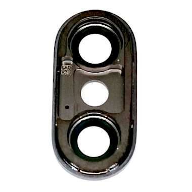 Стекло камеры в сборе с рамкой для Apple iPhone X (черное) &mdash; 4