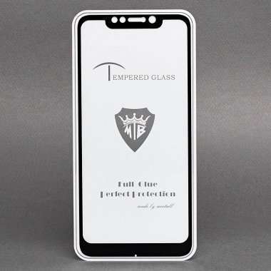 Защитное стекло для Xiaomi Pocophone F1 (полное покрытие) (черное) &mdash; 1