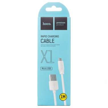 Кабель HOCO X1 Papid (USB - micro-USB) белый — 3