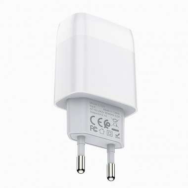 Сетевое зарядное устройство HOCO C72A Glorious с кабелем micro-USB (белое) — 6