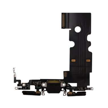 Шлейф для Apple iPhone SE 2020 на разъем зарядки/микрофон (черный) Премиум — 1