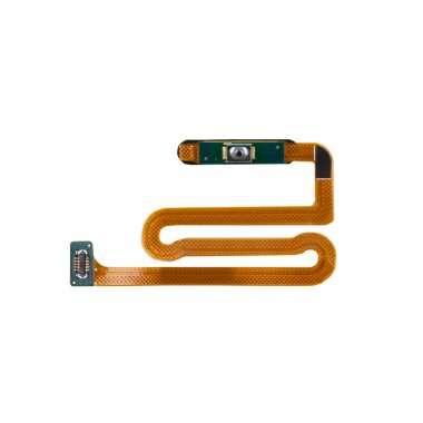 Шлейф для Samsung Galaxy A12s (A127F) + сканер отпечатка пальца (синий) — 2