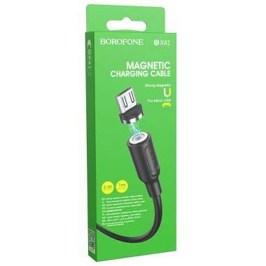 Кабель Borofone BX41 магнитный (USB - micro-USB) черный &mdash; 3