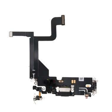 Шлейф для Apple iPhone 13 Pro на разъем зарядки/микрофон (черный) Премиум &mdash; 1