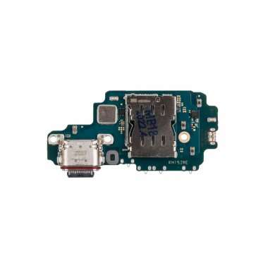 Шлейф для Samsung Galaxy S22 Ultra (S908B) плата на разъем зарядки/разъем SIM/микрофон — 1