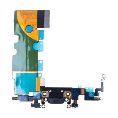 Шлейф для Apple iPhone SE 2022 плата на разъем зарядки/микрофон (черный) — 2