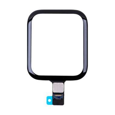 Стекло с тачскрином для Apple Watch SE 44 mm в сборе с OCA пленкой (черное) &mdash; 2