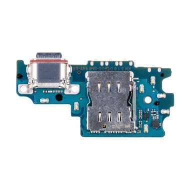 Шлейф для Samsung Galaxy S21 FE (G990B) плата на системный разъем/разъем SIM/микрофон — 1