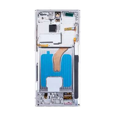 Дисплейный модуль с тачскрином для Samsung Galaxy S22 Ultra (S9080) (белый) (OLED) — 1