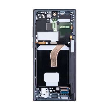 Дисплейный модуль с тачскрином для Samsung Galaxy S22 Ultra (S9080) (серый) &mdash; 1