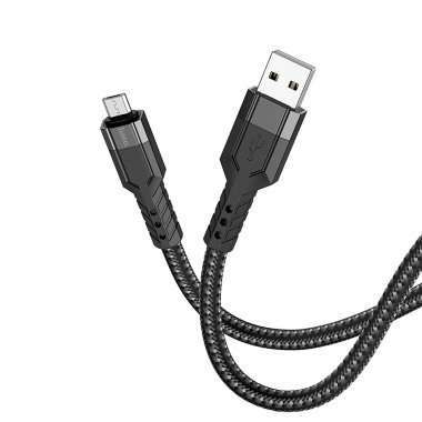 Кабель Hoco U110 (USB - micro USB) 120см (черный) — 3