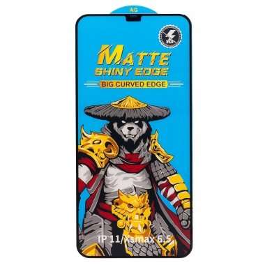 Защитное стекло Matte для Apple iPhone XS Max (черное) — 1